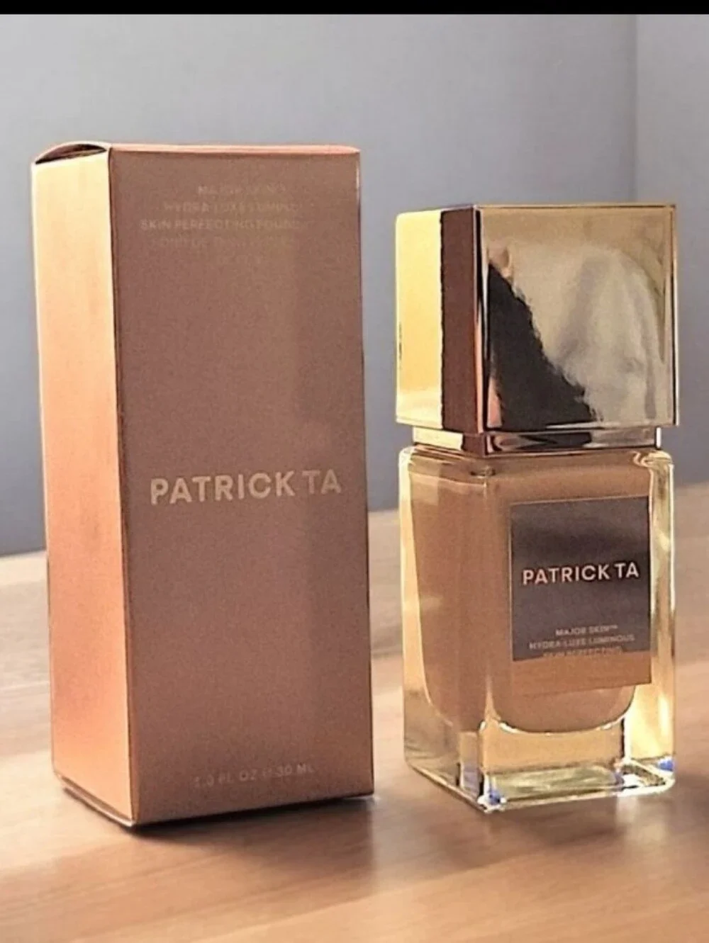 Patrick Ta Major Skin Hydra-Luxe Foundation | 1 Golden | NIB | 30 ml